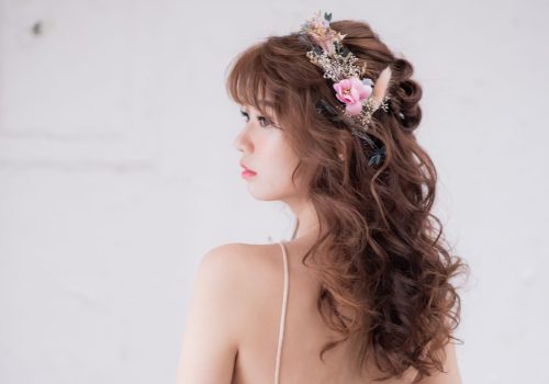 makeover long hair bride